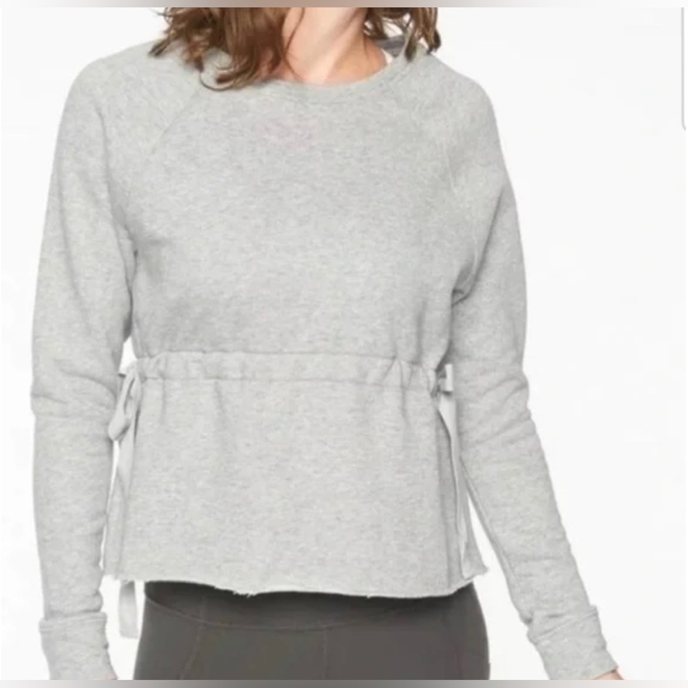 Athleta Side Tie Athletic Athleisure Gray
Sweater Women's Size M - Picture 2 of 7